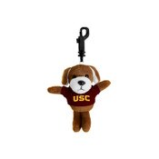 USC Trojans Brown Arch Dog Keychain Plush